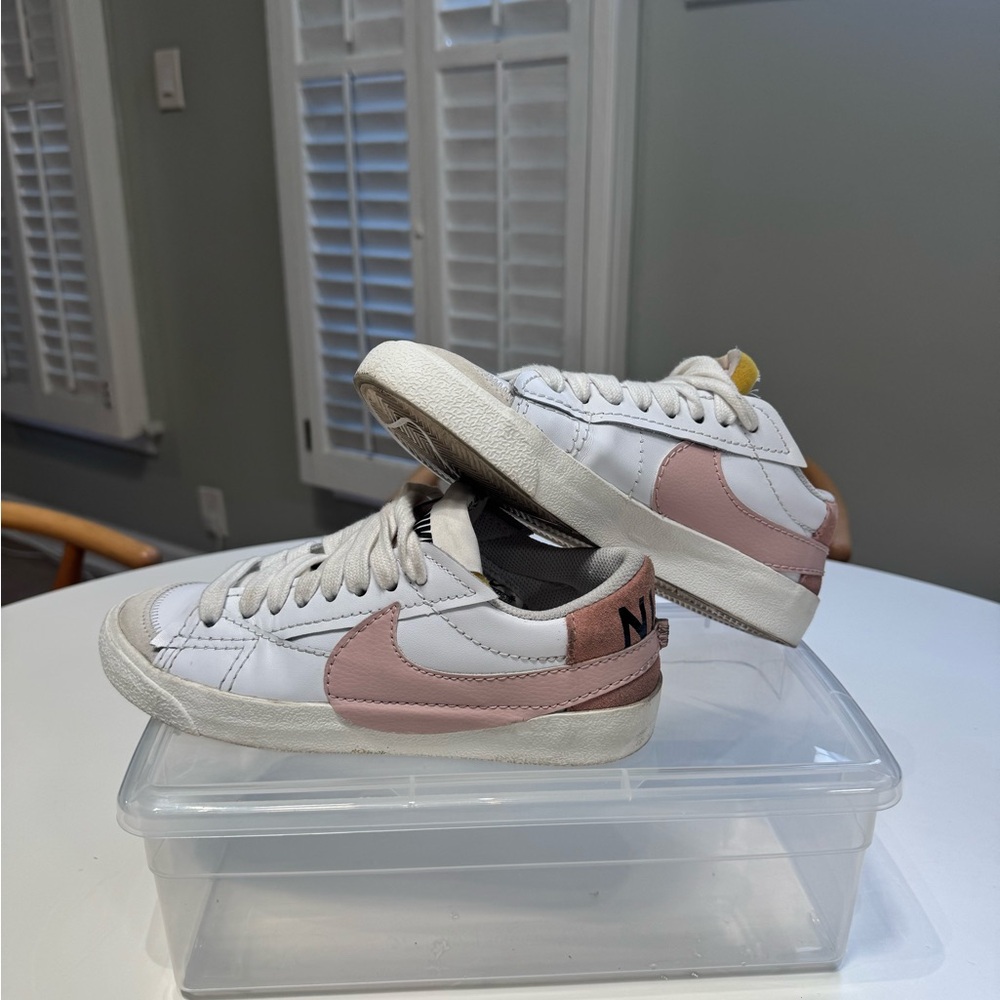 Nike White and Pink Athletic Shoes
